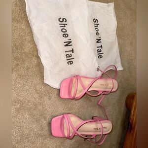Shoe ‘N Tale Barbie Pink Strappy Heels